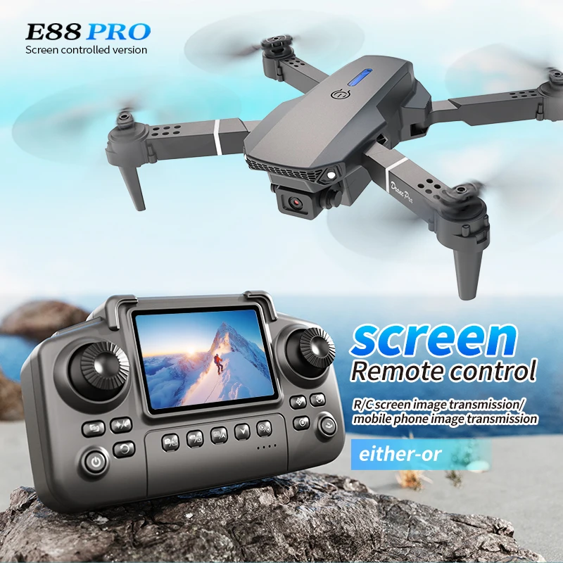 Drone Battery Case - 전문가용 E88 PRO 드론, 화면 탑재