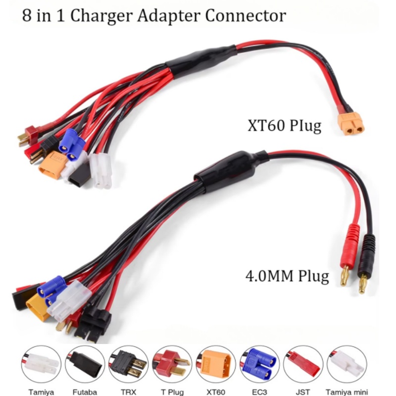 Drone Battery 4S - RC 충전기 어댑터 커넥터 다기능 8In1