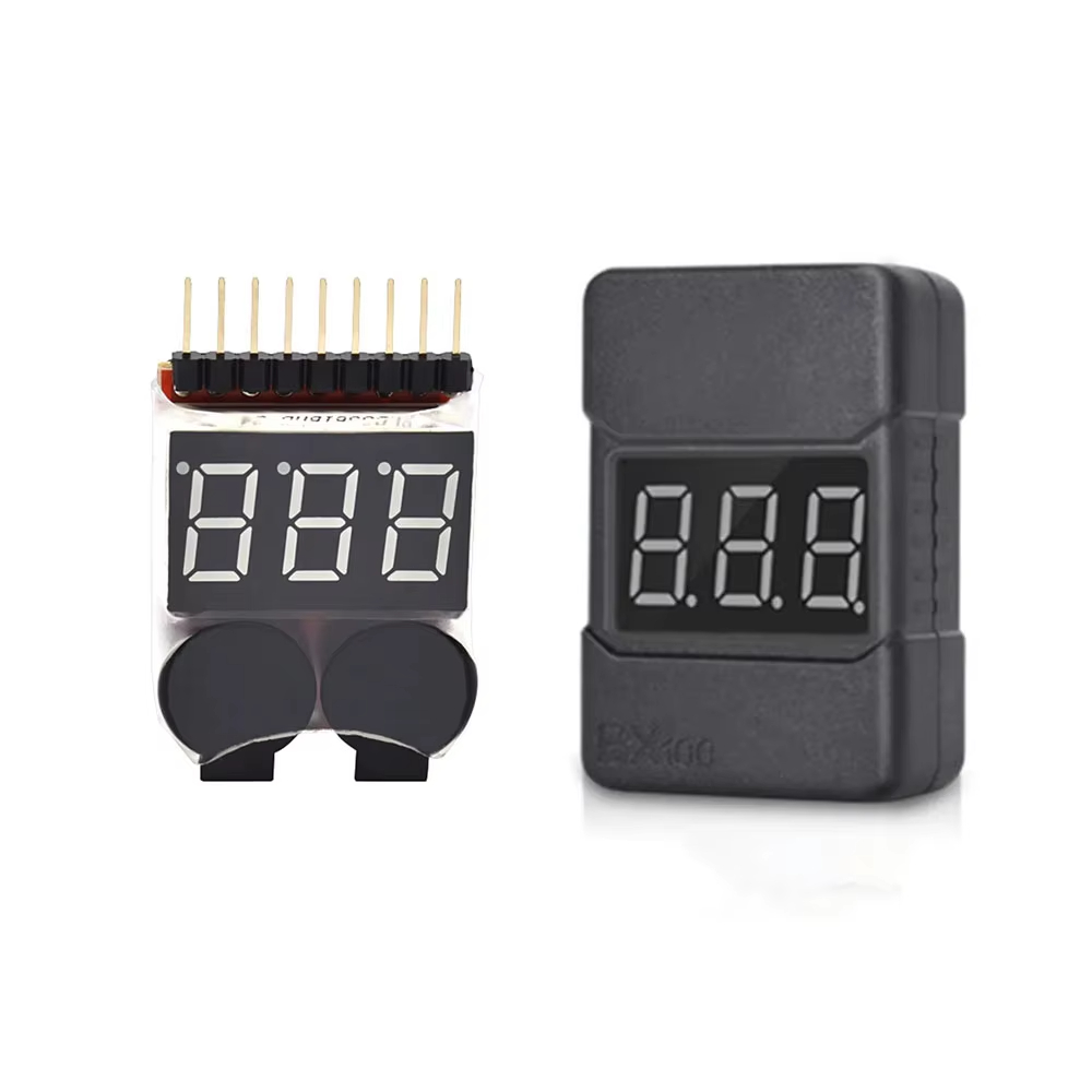 Drone Battery Alarm - BX100 1-8S 리포 배터리 전압 표시기