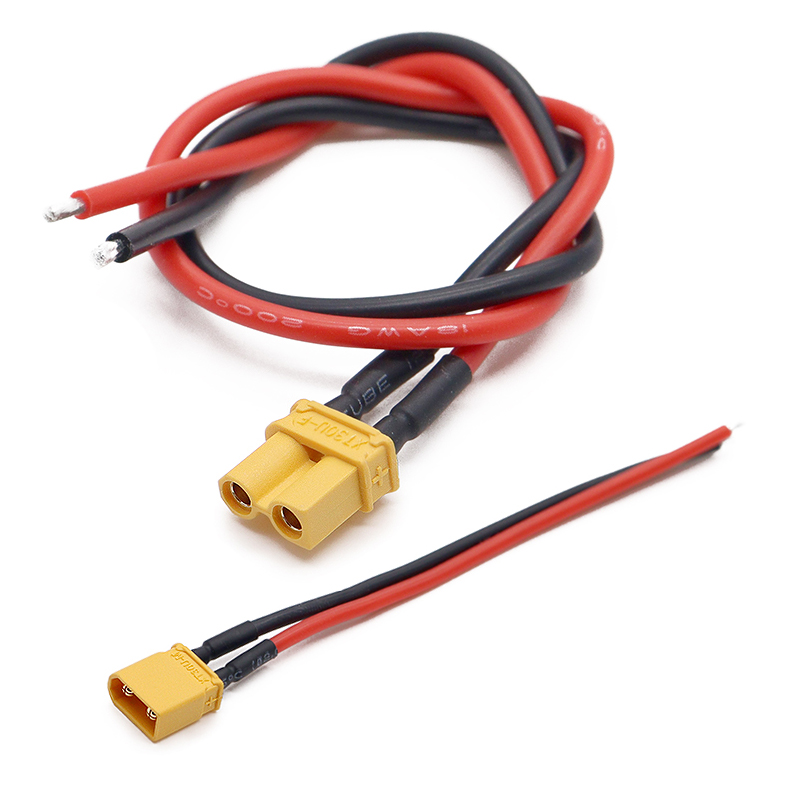 Drone Battery Connector - XT30 피그테일 플러그 남성 및 여성