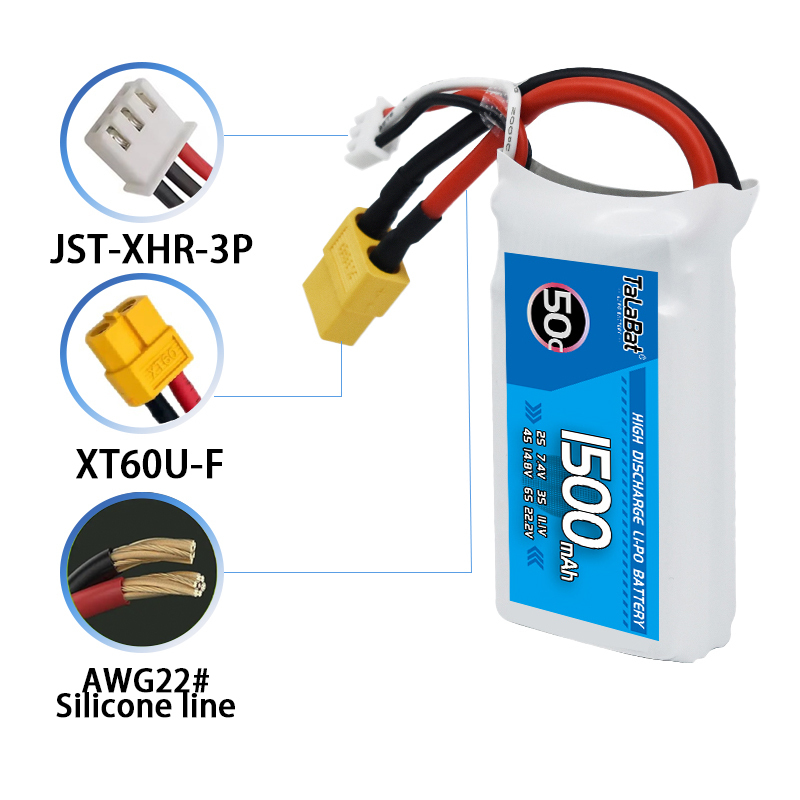 3Pcs TalaBat 50C 1500mAh 7.4V  - Drone Battery Li-Ion 리뷰 및 가격